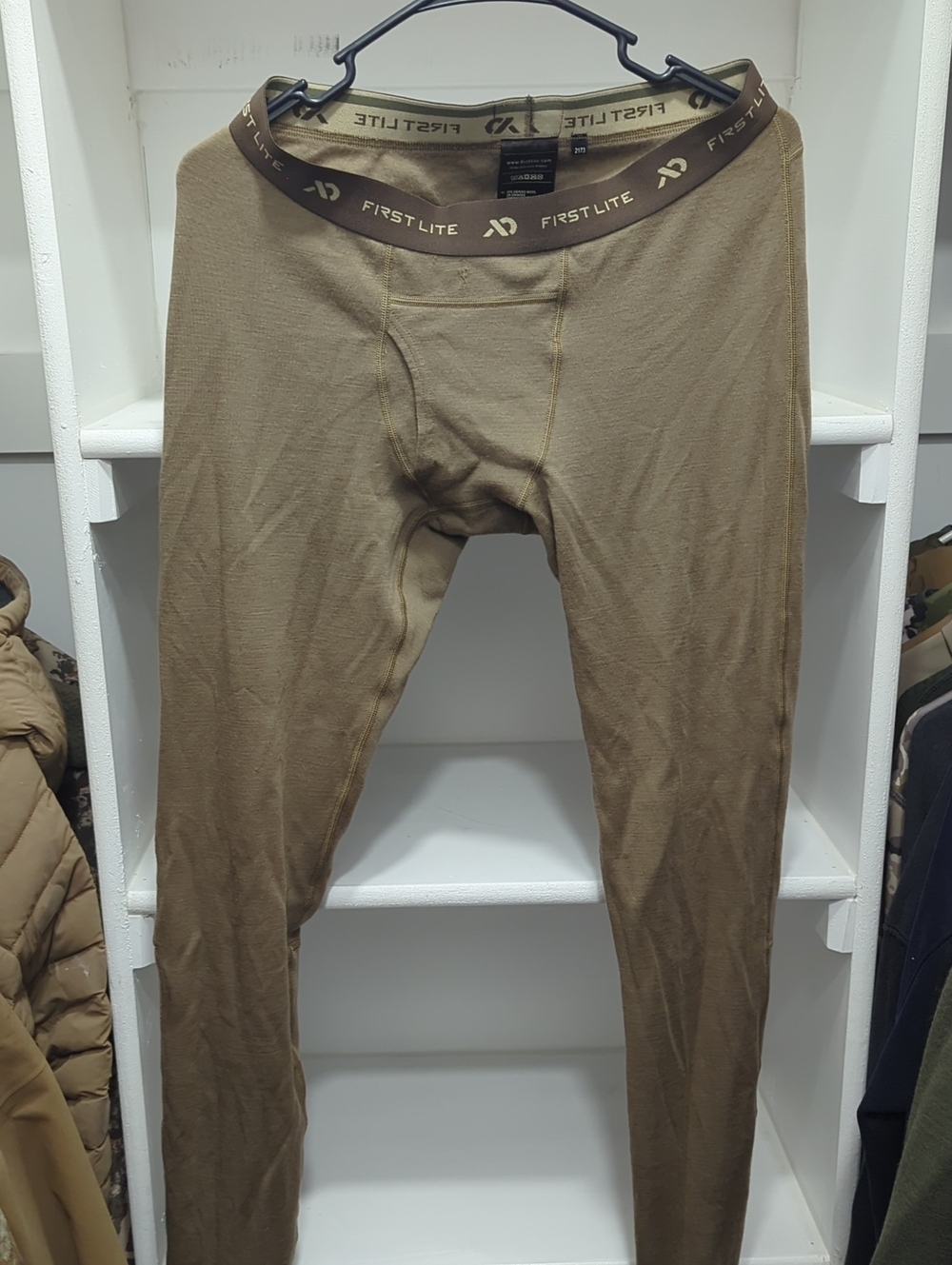 First Lite Men's Thermal Base Layer Bottoms — Tan